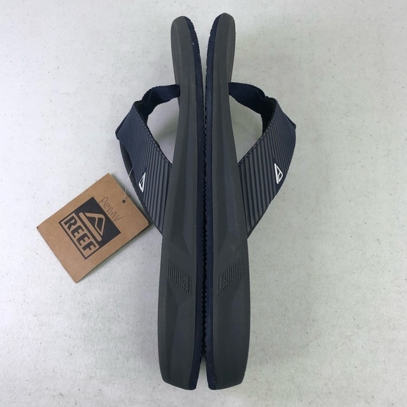 Reef Phantom II Grey Navy Thong Flip Flop Shoes Size 8 - Picture 2 of 7